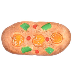 Coca brioche con fruta