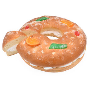 Roscón con nata